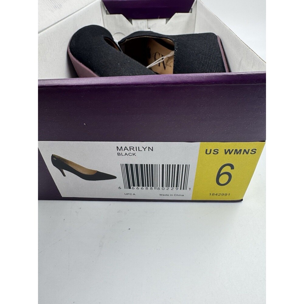 New Gloria Vanderbilt Women's Marilyn Pumps Black Closed Toe Heels Sz 6 Shoes - Picture 14 of 15